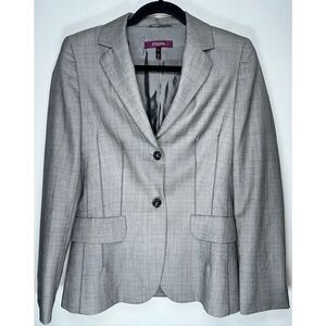 Escada gray blazer size 34